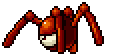 In this example, we convert a ten-frame Hopper Mecha animation from Metal Slug 3 into a tall bitmap sprite strip. We set the layout to one column, so the mechanical creature's changing poses are stacked from top to bottom in their original order. We convert the frames to BMP at their original size and add a light lavender background to the finished strip. (Source: SNK.)
