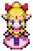 In this example, we load a BGR-ordered bitmap sprite of Princess Zelda from The Legend of Zelda. The cyan hair and violet dress show what can happen when pixel bytes arranged as blue, green, and red are presented directly to RGB-oriented software without the usual channel decoding. We read the source pixels as BGR and convert them to RGB, restoring the intended hair, dress, and skin colors. (Source: Nintendo.)