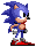 In this example, we convert a 124×164 pixel-art BMP of Sonic the Hedgehog into decimal pixel bytes. We keep the channels in RGB order and place all their values into a single, one-dimensional array enclosed in square brackets. Both the channel and pixel separators are a comma followed by a space. (Source: Sega.)